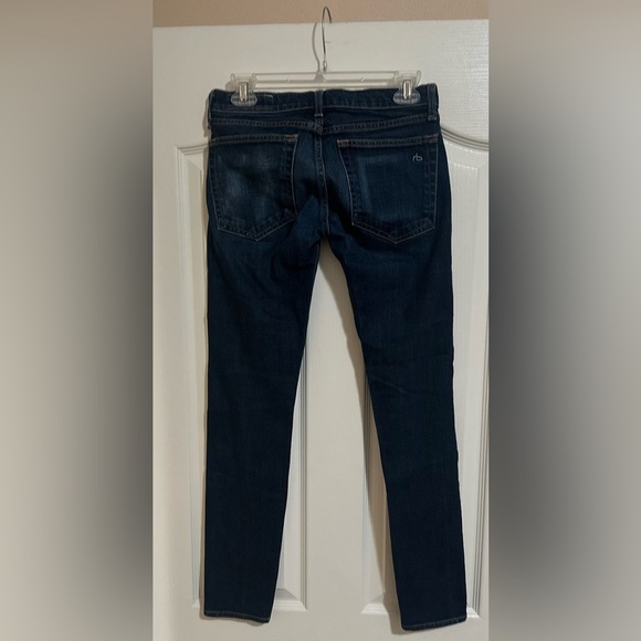Women's Rag & Bone Skinny Jeans The Dre Dark Denim. Size 24. - Picture 4 of 6